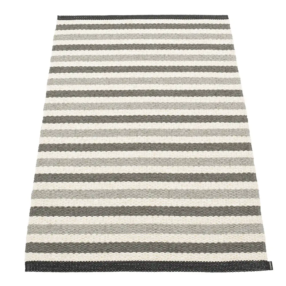 Pappelina, Teo matta 70x120 cm Warm Grey/Charcoal/Vanilla