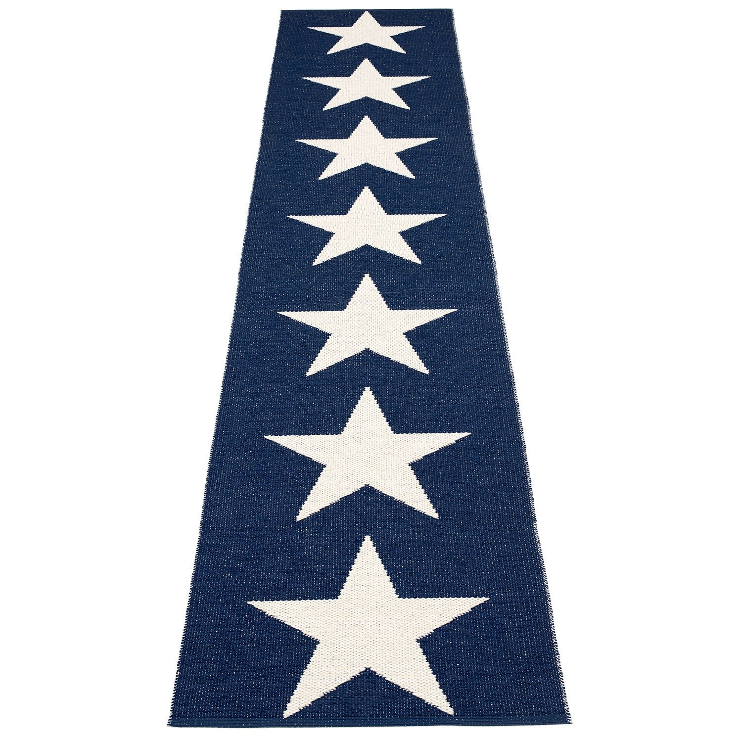 Pappelina, Viggo matta 70x350 cm one dark blue / vanilla