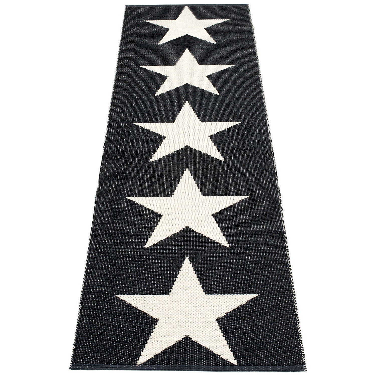 Pappelina, Viggo matta 70x250 cm one black / vanilla