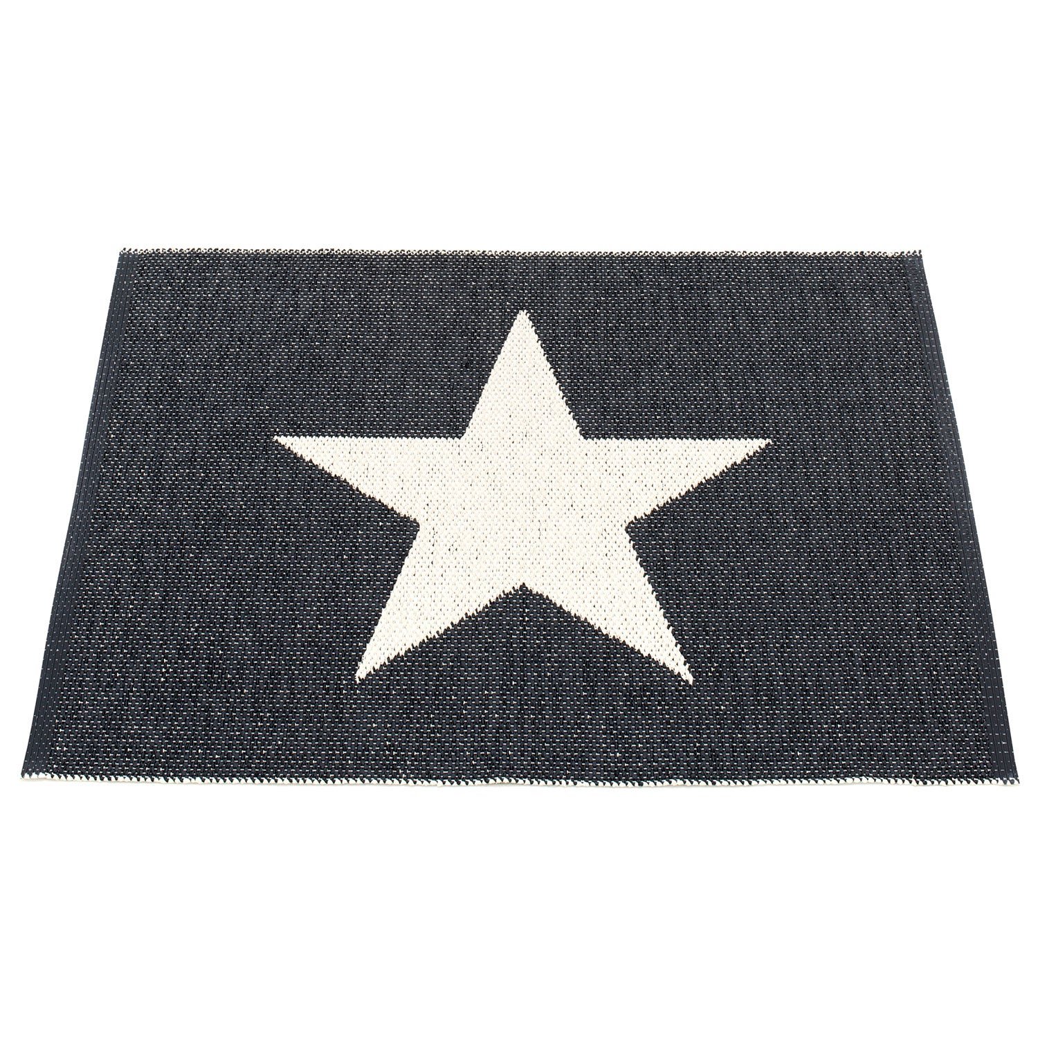 Pappelina, Viggo matta 70x90 cm small black / vanilla