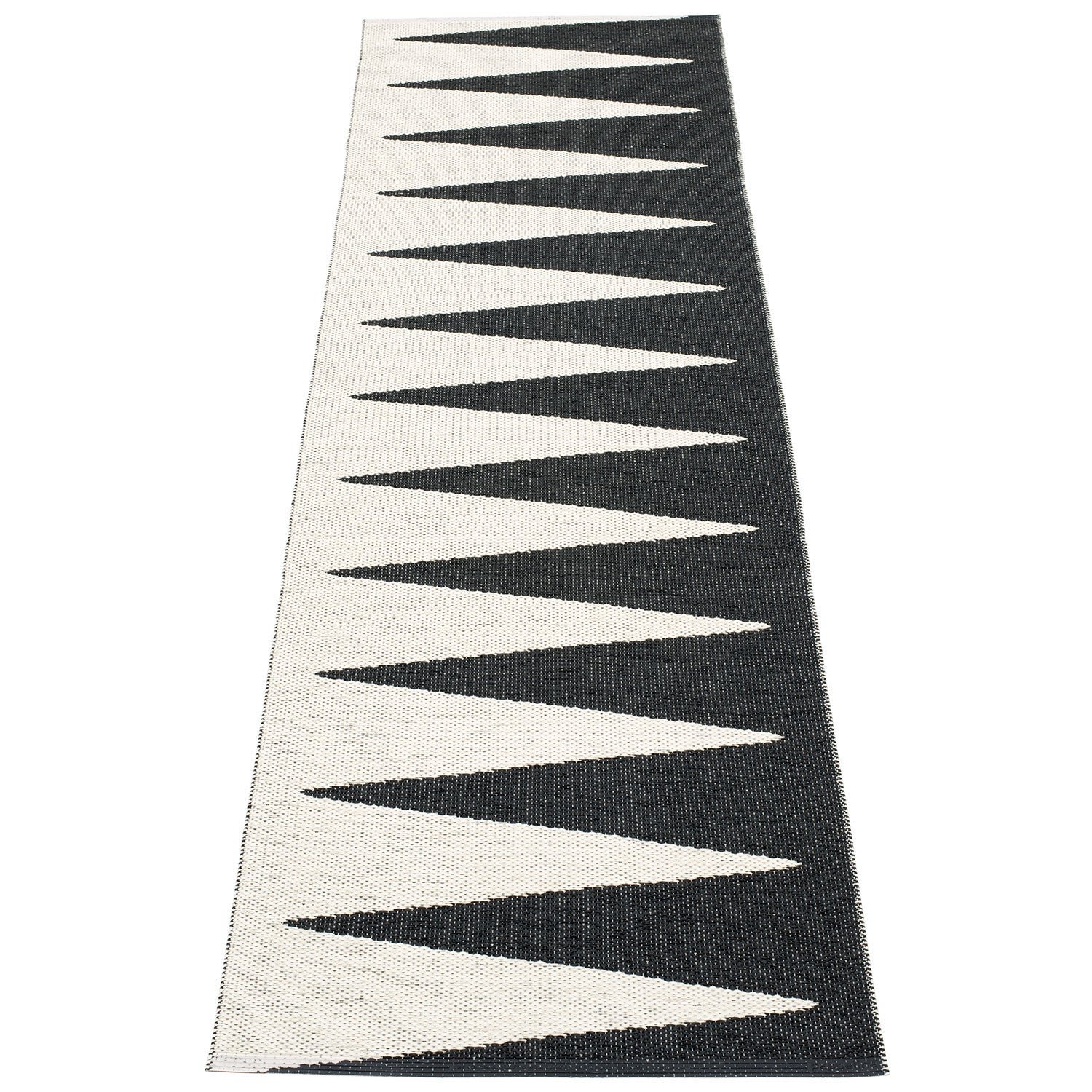 Pappelina, Vivi matta 70x250 cm black / vanilla