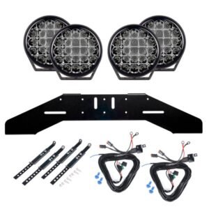 Extraljus Purelux 770 - Rund / 18 cm / 130W, 4 st - Komplett paket (WRC)