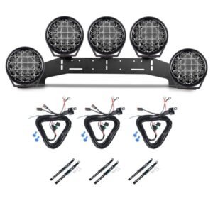 Extraljus Purelux 770 - Rund / 18 cm / 130W, 5 st - Komplett paket (WRC)