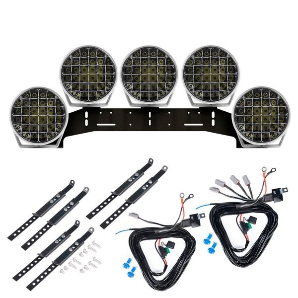 Extraljus Purelux 9110 White - Rund / 23 cm / 175W, 5 st - Komplett paket (WRC)