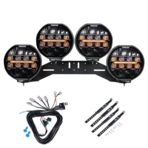 Extraljus Purelux 9200 - Rund / 22 cm / 200W, 4 st - Komplett paket (WRC)