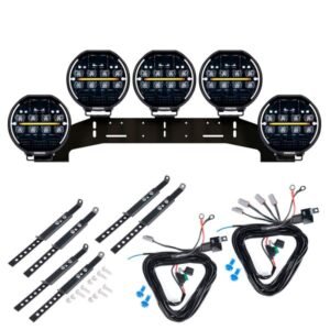 Extraljus Purelux Heat 9200 - Rund / 22 cm / 200W, 5 st - Komplett paket (WRC)