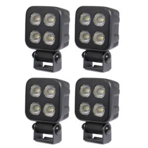 Arbetsbelysning Purelux Black Raven 20 - 7 cm / 20W / Bred, 4 st