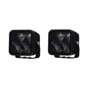 Arbetsbelysning Purelux Black Square 40 Flood - 8 cm / 40W / Bred, 2 st