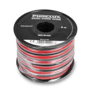 Tvåledarkabel Purelux Dual-Core Wire, 6.00 mm² / 5 m