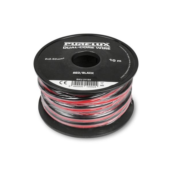 Tvåledarkabel Purelux Dual-Core Wire, 2.50 mm² / 10 m