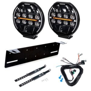 Extraljus Purelux Heat 7200 - Rund / 18 cm / 135W, 2 st - Komplett paket