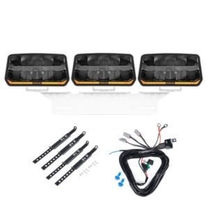 Extraljus Purelux Panther 11 White - Rektangulär / 24 cm / 170W, 3 st - Komplett paket