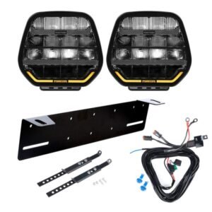 Extraljus Purelux Panther 7 - Rund / 18 cm / 128W, 2 st - Komplett paket