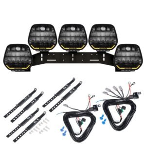 Extraljus Purelux Panther 9 - Rund / 23 cm / 210W, 5 st - Komplett paket (WRC)