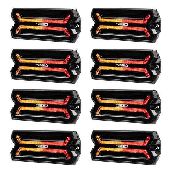 Bromsljus / Positionsljus / Blinkers Purelux Panther Core-R - 12/24V / 24W / 105 mm, 8 st
