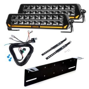 Extraljus Purelux Panther S300 - Rak / 30 cm / 108W, 2 st - Komplett paket (montering under reg.skylt)