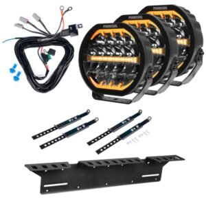 Extraljus Purelux Ranger 9 - Rund / 23 cm / 160W, 3 st - Komplett paket