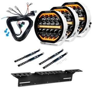 Extraljus Purelux Ranger 9 White - Rund / 23 cm / 160W, 3 st - Komplett paket