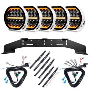 Extraljus Purelux Ranger 9 White - Rund / 23 cm / 160W, 5 st - Komplett paket (WRC)