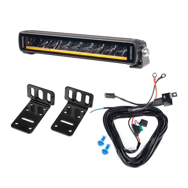 Extraljus Purelux Black X-Slim S250 - Rak / 25 cm / 45W, 1 st - Komplett paket (montering under reg.skylt)