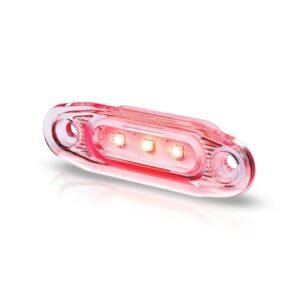 Positionsljus Purelux Side Marker - 12/24V / 79 mm, Röd