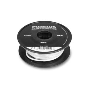 Enledarkabel Purelux Single-Core Wire - 16AWG / 10 m, Vit