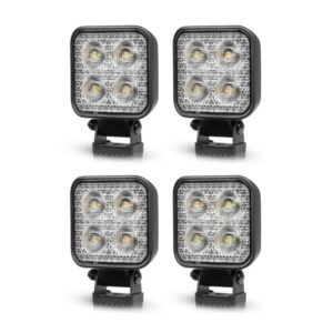 Arbetsbelysning Purelux Standard Square 20 - 8 cm / 20W / Bred, 4 st