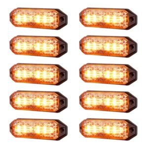 Varningsljus / Blixtljus Purelux Strobe Slim HD - 12/24V / 15W / 98 mm, 10 st