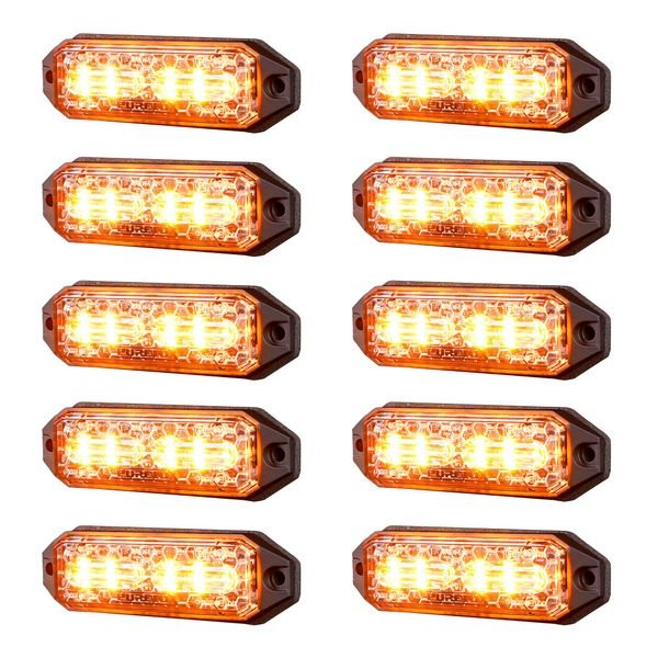 Varningsljus / Blixtljus Purelux Strobe Slim HD - 12/24V / 15W / 98 mm, 10 st