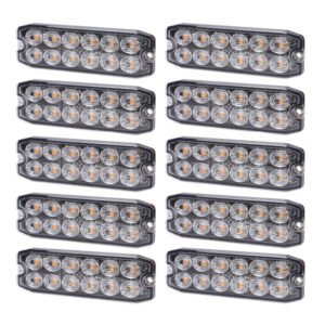 Varningsljus / Blixtljus Purelux Strobe Ultra Slim - 12/24V / 15W / 111 mm, 10 st