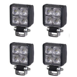 Arbetsbelysning Purelux Terrain Black Mini - 5 cm / 12W / Bred, 4 st