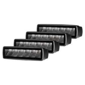 Arbetsbelysning Purelux Terrain Black Slim Flood - 16 cm / 30W / Bred, 4 st