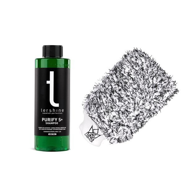 Bilschampo tershine Purify S+, 500 ml + Wash Mitt