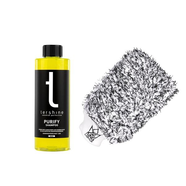 Bilschampo tershine Purify, 500 ml, 500 ml + Wash Mitt