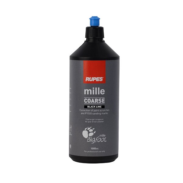 Polermedel Rupes Mille Coarse, Mille Black Edition, 1000 ml
