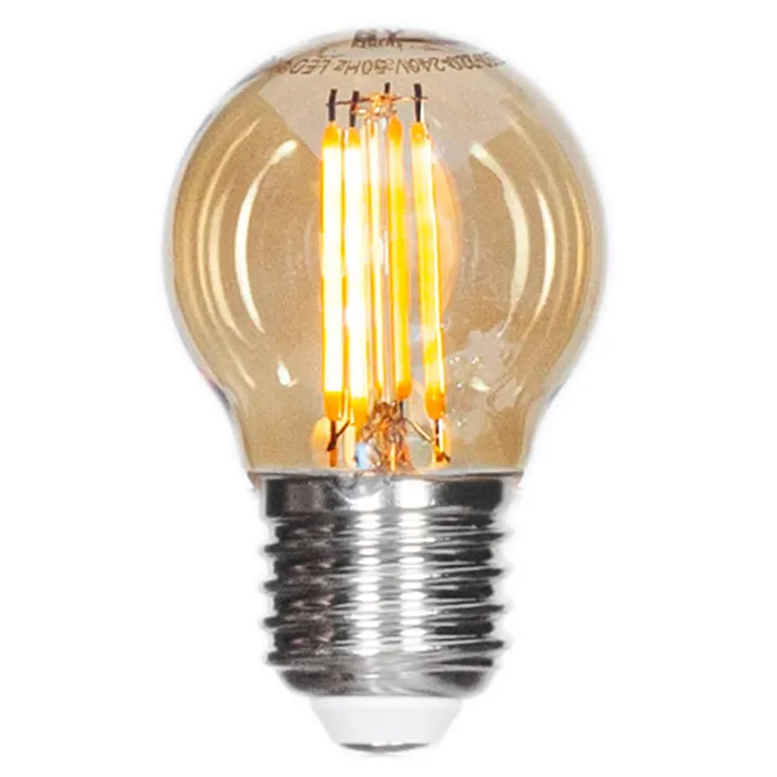 by Rydéns, Filament ljuskälla LEDdimbar klot E27 4W Ø45mm amber