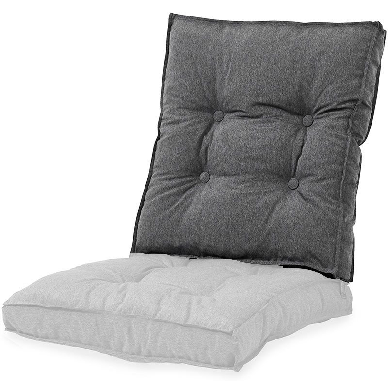 Fritab, Sandra ryggdyna 53x62 cm Kolgrå