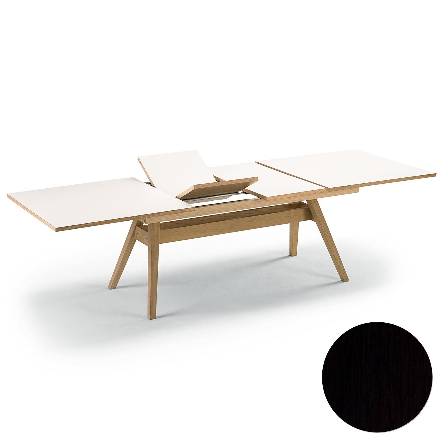 Skovby, Sm11 Bord Svart Ek Lack 183-275X100X74Cm