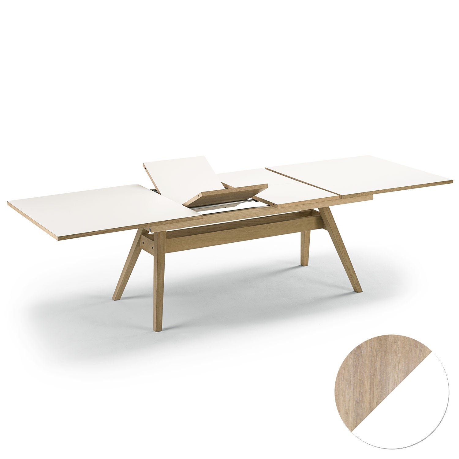 Skovby, Sm11 Bord Ek Vitolja/Vit Laminat 183-275X100X74Cm