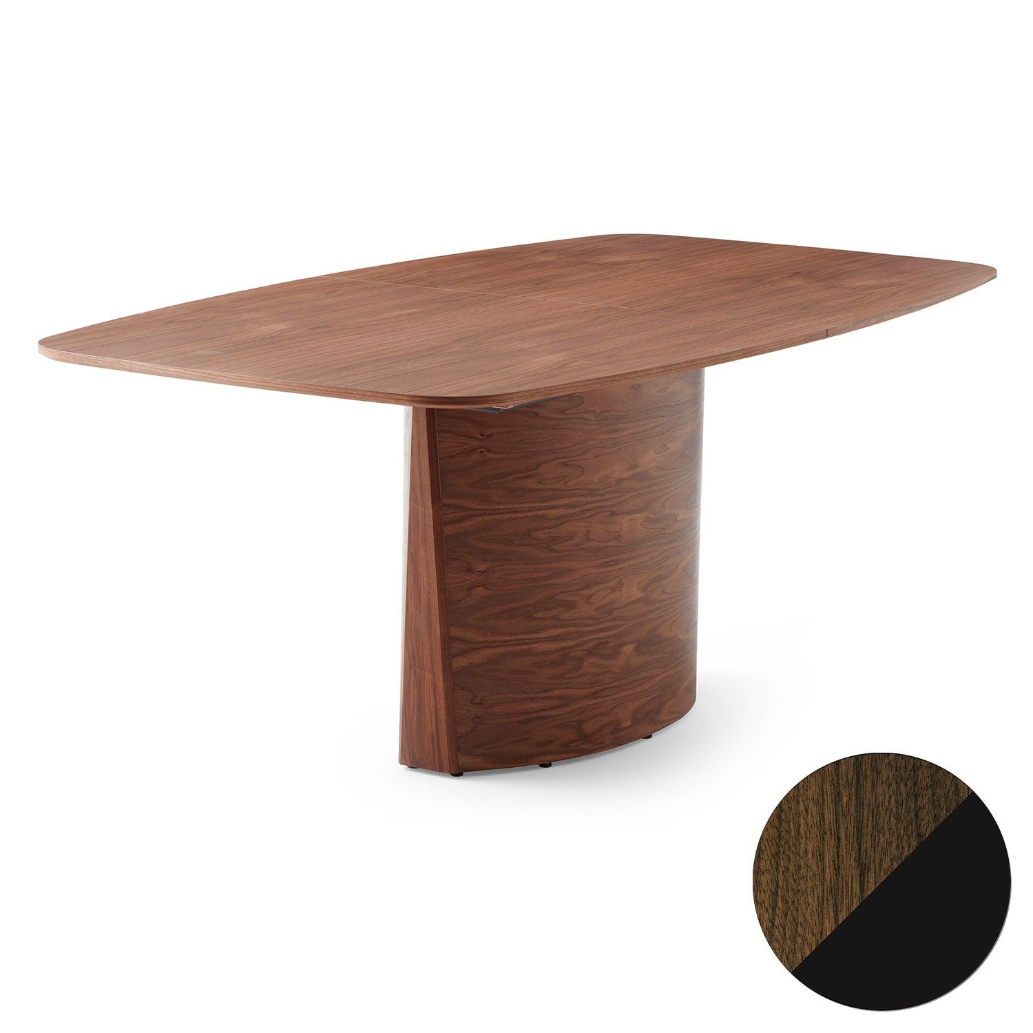 Skovby, Sm116 Bord Valnöt Olja/Svart Nanolaminat 142-182X102X74Cm