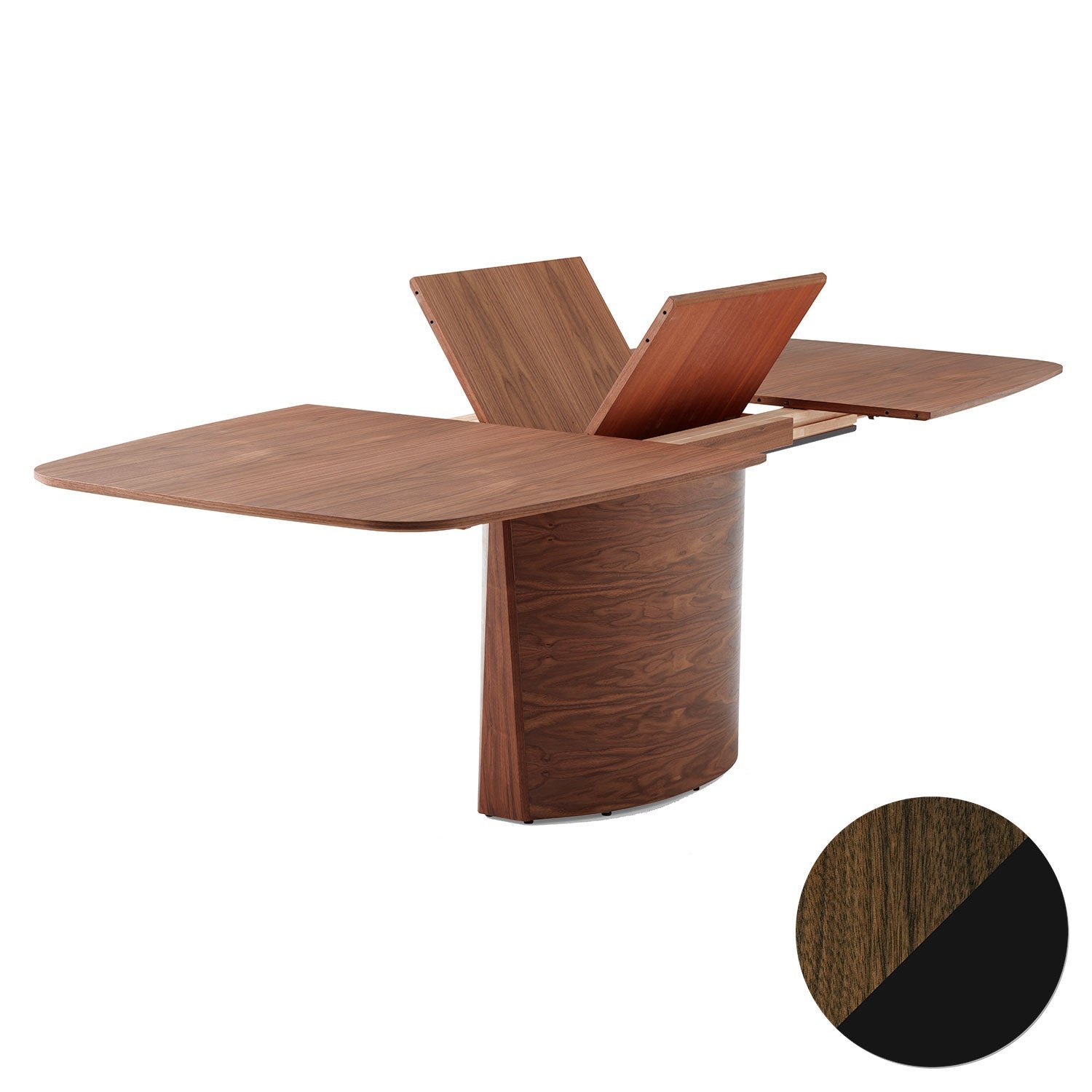 Skovby, Sm117 Bord Valnöt Olja/Svart Nanolaminat 192-252X102X74Cm