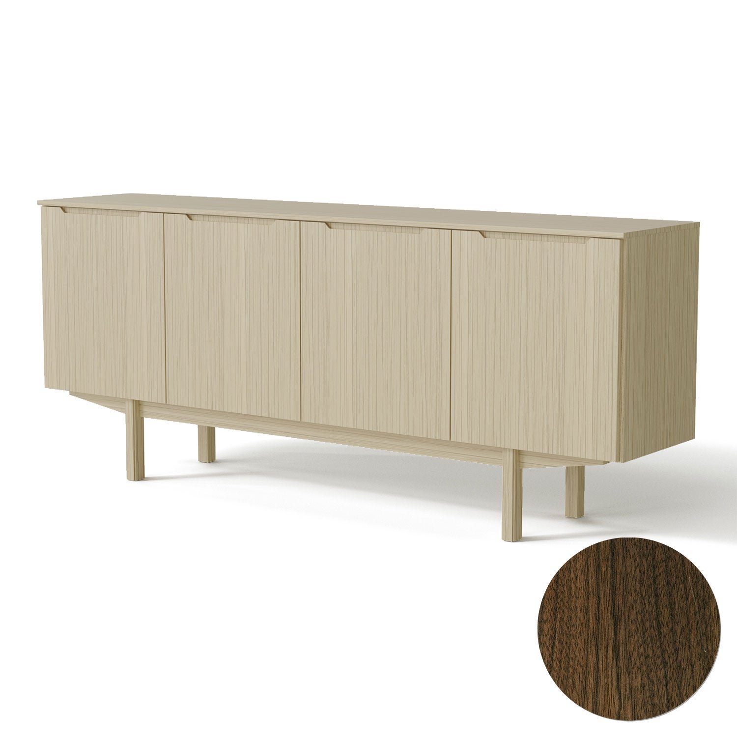 Skovby, Sm306 Skänk Valnöt Lack 194 Cm