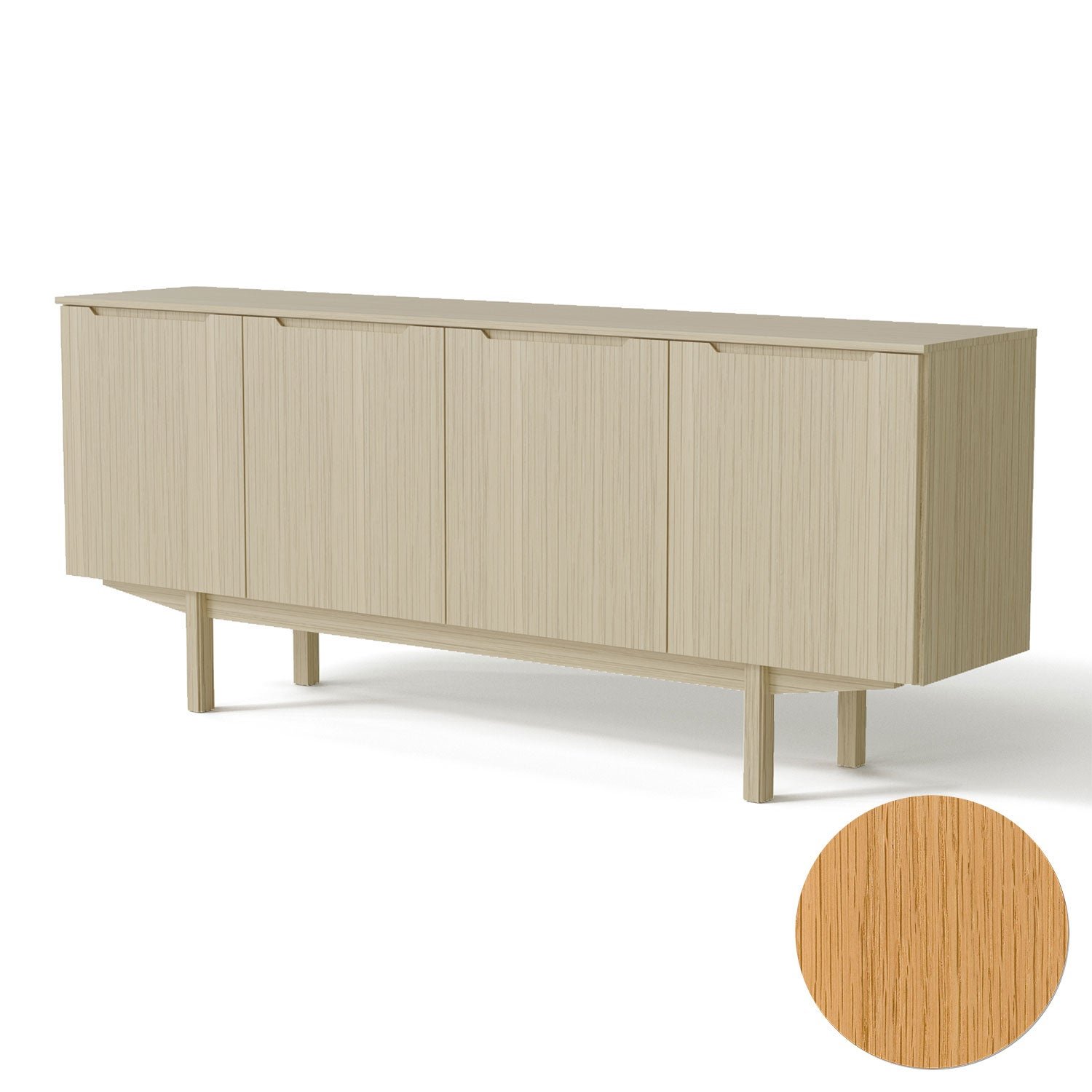 Skovby, Sm306 Skänk Ek Naturolja 194 Cm