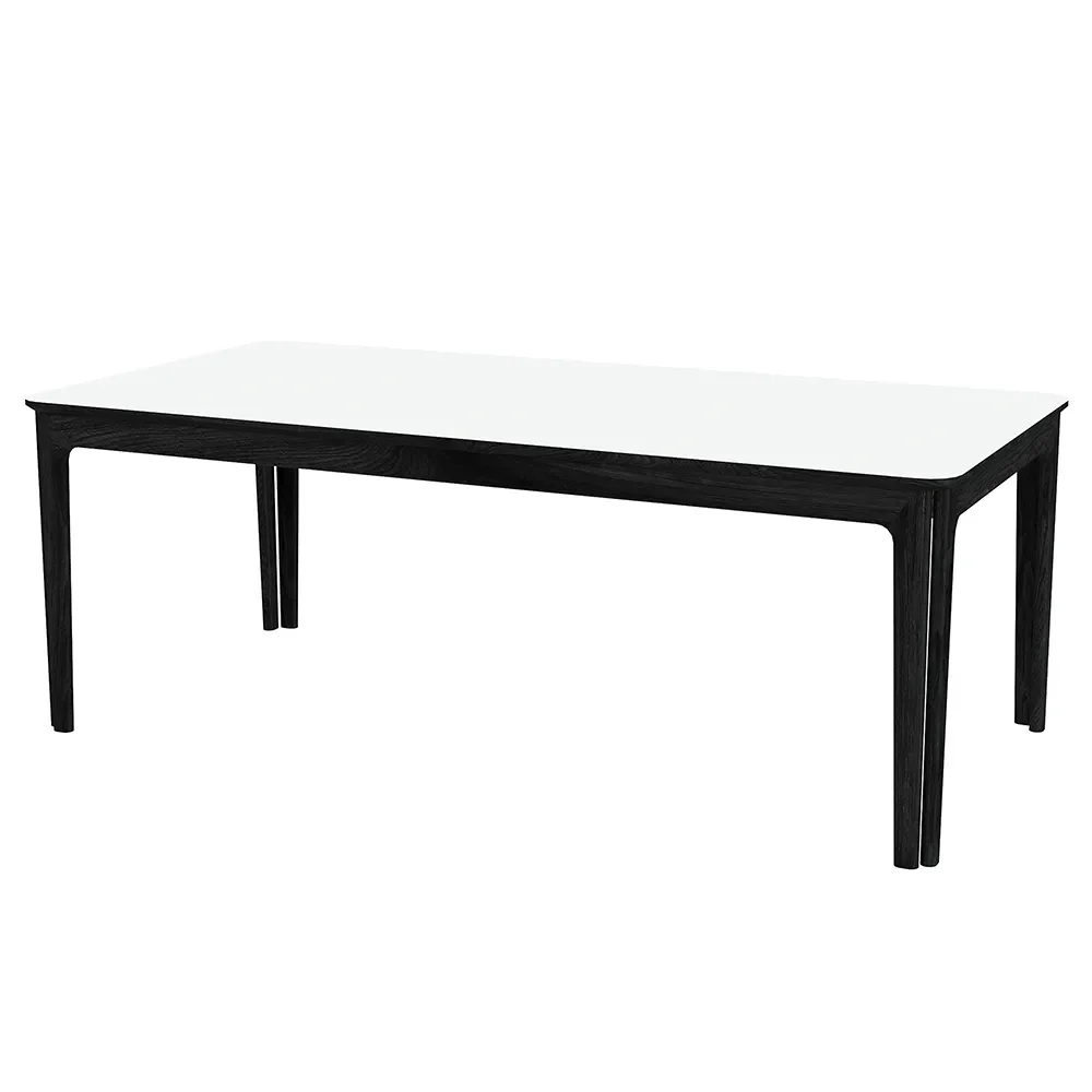 Skovby, Sm27 Bord Svart Ek Lack/Vit Laminat