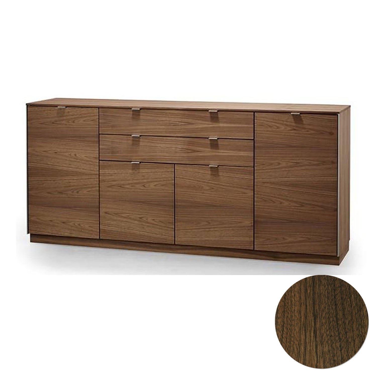 Skovby, Sm942 Skänk Valnöt Lack 194X44X88Cm