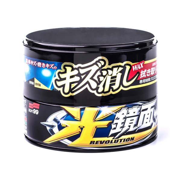 Bilvax Soft99 New Scratch Clear Wax Dark, 200 g, Vax + poleringsduk