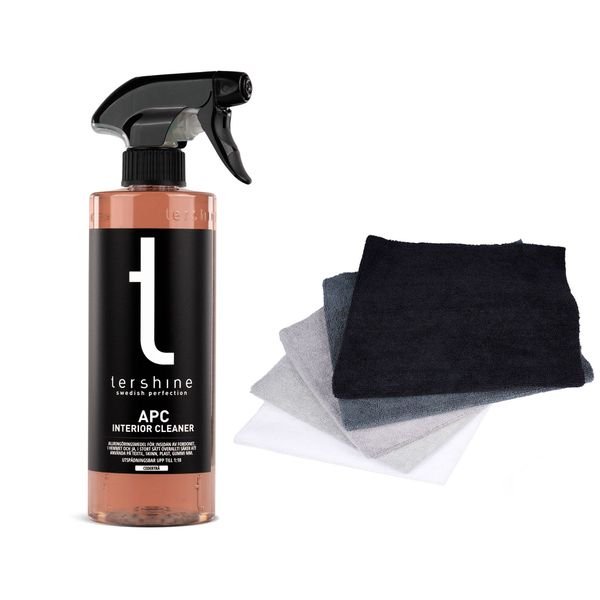 Allrengöring tershine APC Interior Cleaner Cederträ, 500 ml, 500 ml + 5st mikrofiberdukar