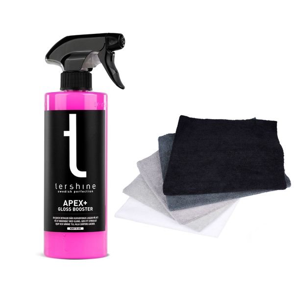 Snabbvax tershine Apex+, 500 ml, 500 ml + Mikrofiberdukar (5st)