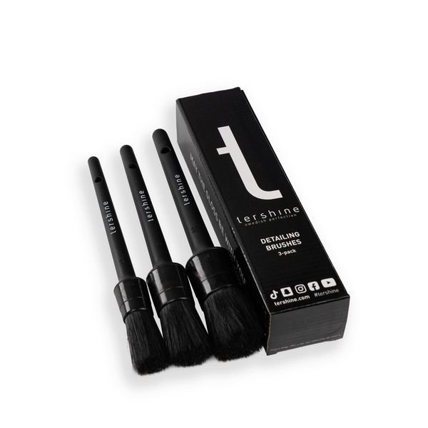 Rengöringsborste tershine Detailing Brushes, 3 st