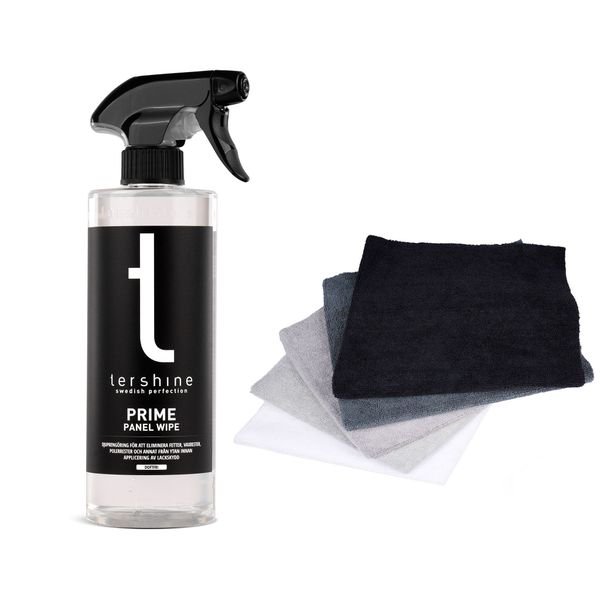 Djuprengöring tershine Prime, 500 ml + Royal Flush Mikrofiberduk